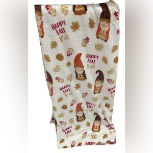 Happy Fall Y'all Gnome Blanket
